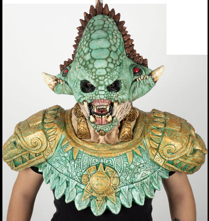 Máscara Quetzalcóatl Disfraz Kit Ghoulish - Disfraz de Látex para Halloween y Día de Muertos