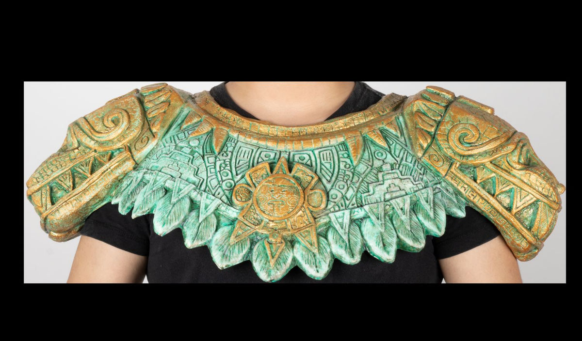 Máscara Quetzalcóatl Disfraz Kit Ghoulish - Disfraz de Látex para Halloween y Día de Muertos