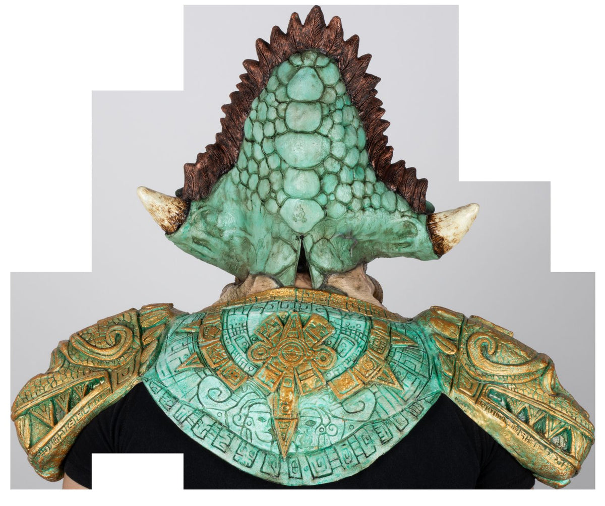 Máscara Quetzalcóatl Disfraz Kit Ghoulish - Disfraz de Látex para Halloween y Día de Muertos
