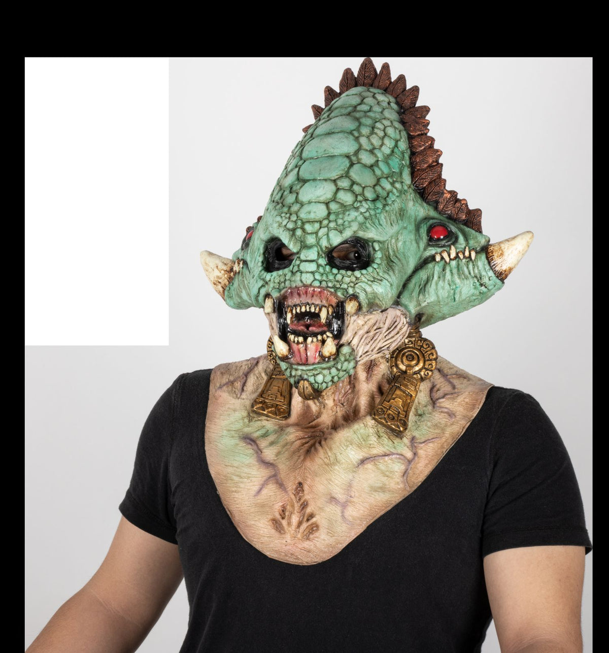 Máscara Quetzalcóatl Ghoulish - Disfraz de Látex para Halloween y Día de Muertos