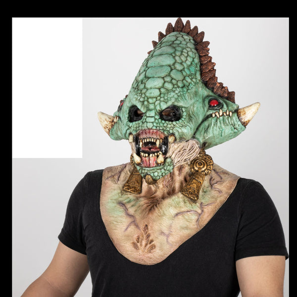 Máscara Quetzalcóatl Ghoulish - Disfraz de Látex para Halloween y Día de Muertos