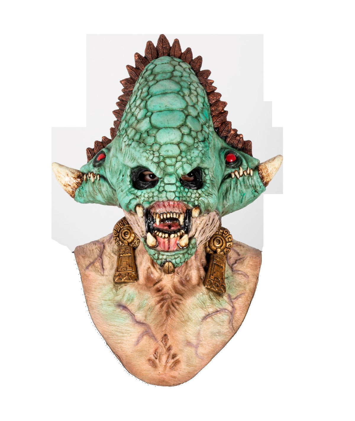 Máscara Quetzalcóatl Ghoulish - Disfraz de Látex para Halloween y Día de Muertos