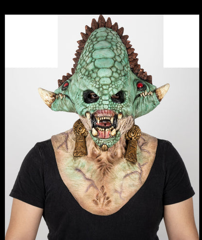 Máscara Quetzalcóatl Ghoulish - Disfraz de Látex para Halloween y Día de Muertos