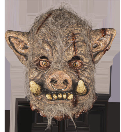 Máscara Rabioso Jabalí Ghoulish - Disfraz de Látex, Pelox, Argolla para Halloween y Día de Muertos