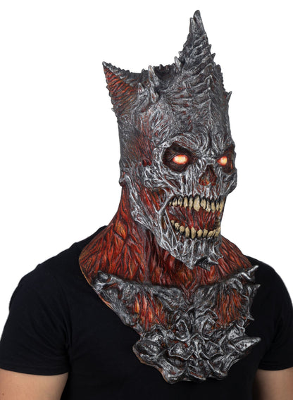 Máscara Rey Segador FUEGO Ghoulish - Disfraz de Látex para Halloween y Día de Muertos