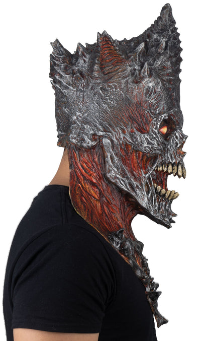 Máscara Rey Segador FUEGO Ghoulish - Disfraz de Látex para Halloween y Día de Muertos