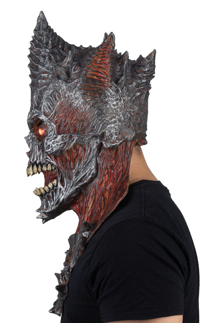 Máscara Rey Segador FUEGO Ghoulish - Disfraz de Látex para Halloween y Día de Muertos