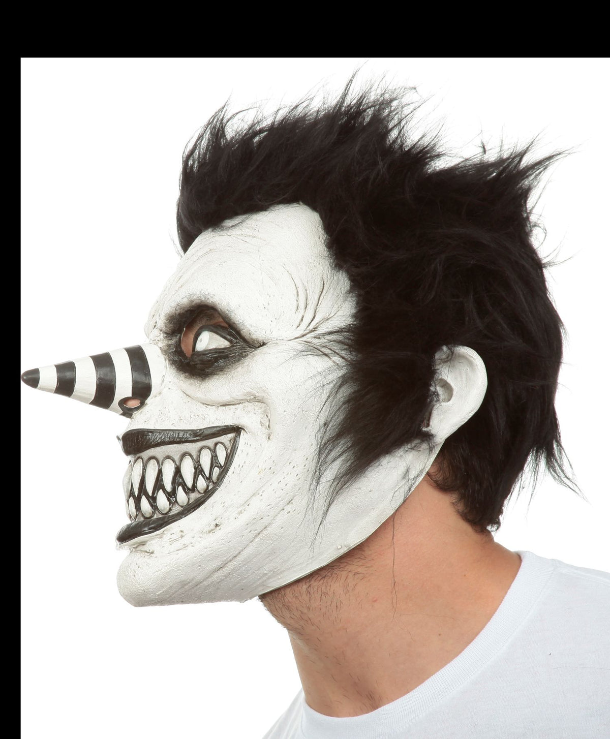 Máscara Riendo J. Ghoulish - Disfraz de Látex, Peluche para Halloween y Día de Muertos