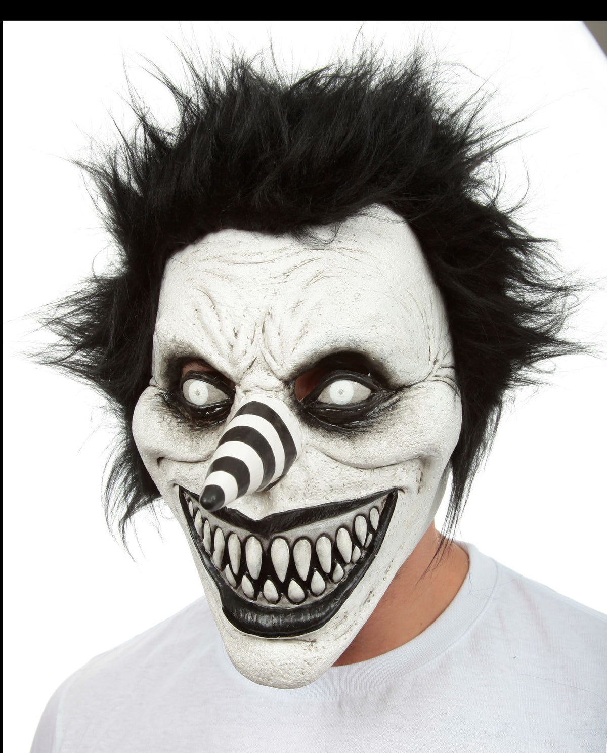 Máscara Riendo J. Ghoulish - Disfraz de Látex, Peluche para Halloween y Día de Muertos