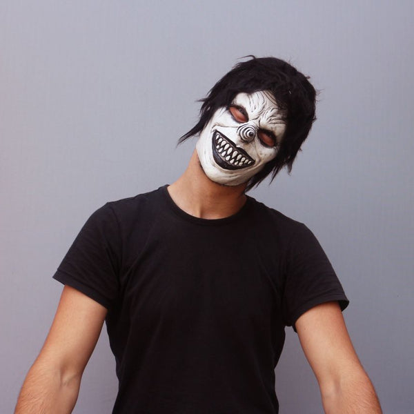 Máscara Riendo J. Jr Ghoulish - Disfraz de Látex, Peluche para Halloween y Día de Muertos