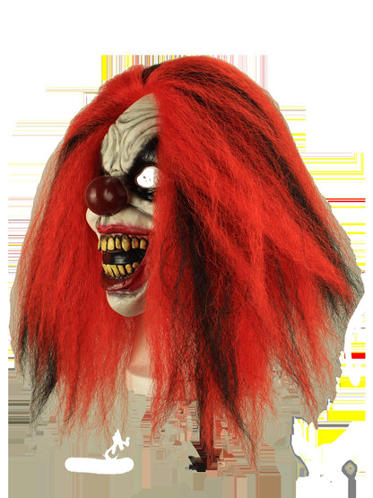 Máscara Rojizo Payaso Cara Máscara Ghoulish - Disfraz de Látex, Kanekalon para Halloween y Día de Muertos