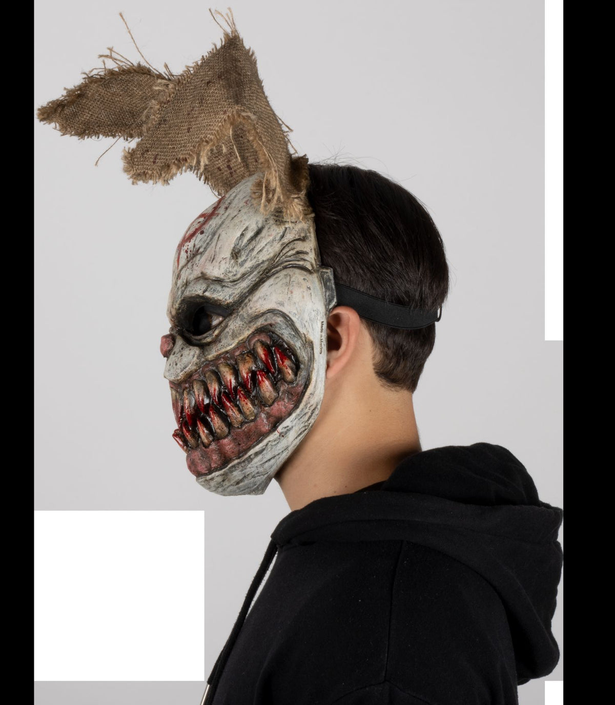 Máscara Sangre Bunny Ghoulish - Disfraz de Látex, Yute para Halloween y Día de Muertos