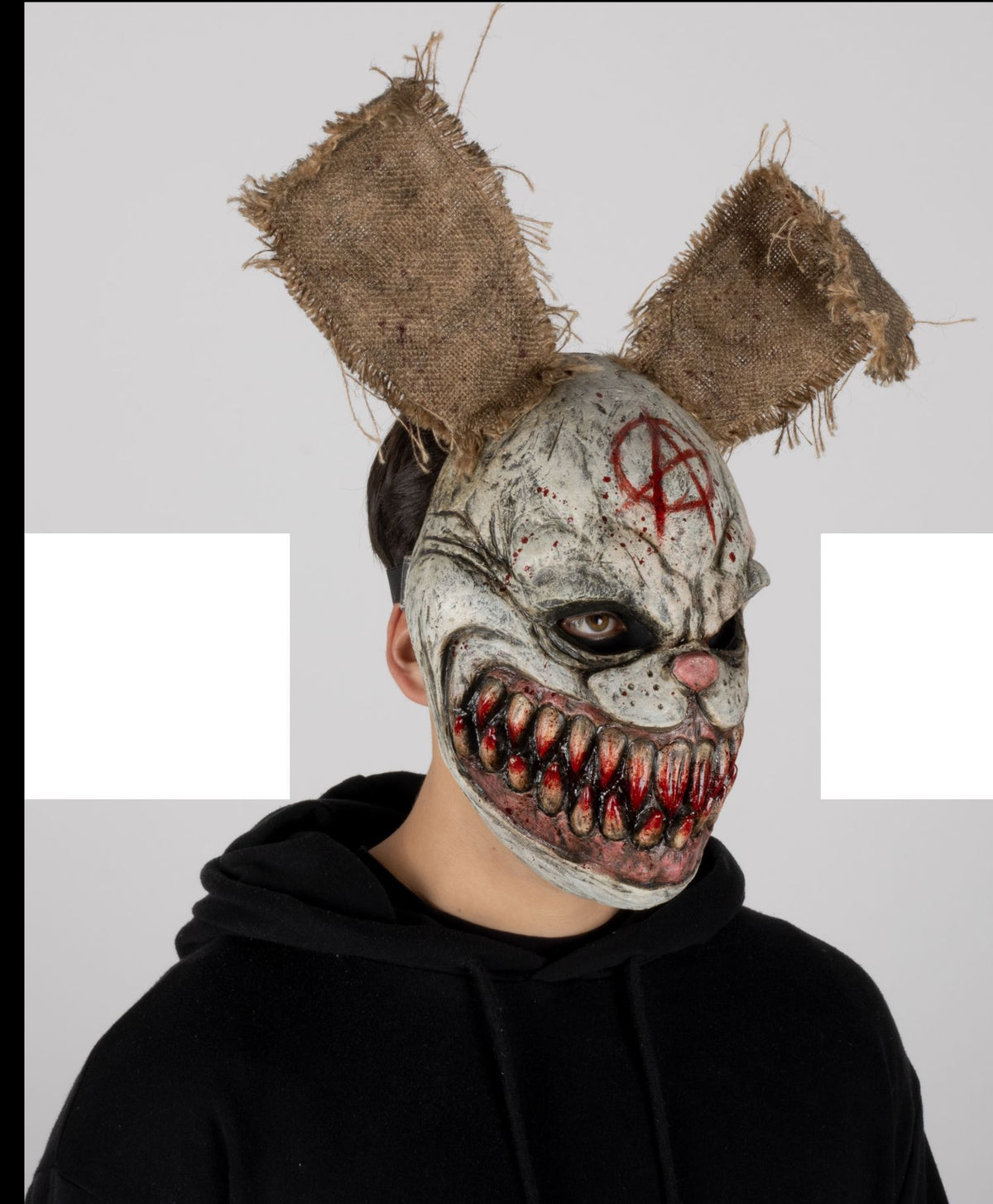 Máscara Sangre Bunny Ghoulish - Disfraz de Látex, Yute para Halloween y Día de Muertos