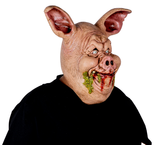 Máscara Sangriento Cerdo Pege - Disfraz de Látex para Halloween y Día de Muertos