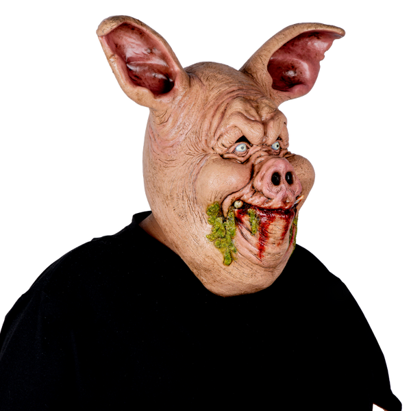 Máscara Sangriento Cerdo Pege - Disfraz de Látex para Halloween y Día de Muertos