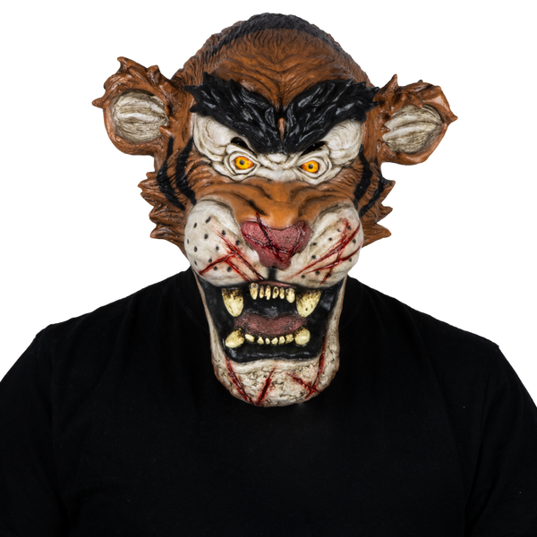 Máscara Sangriento Tigger Pege - Disfraz de Látex para Halloween y Día de Muertos