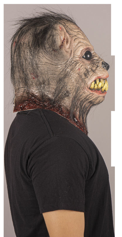 Máscara Sarnoso Rata Ghoulish - Disfraz de Látex, Kanekalon para Halloween y Día de Muertos