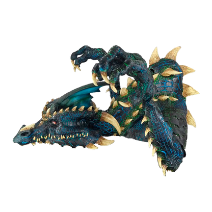 Máscara Smolder Negro Dragón Ghoulish - Disfraz de Látex para Halloween y Día de Muertos