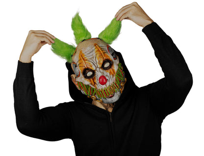 Máscara Stiched Sonrisa Payaso Ghoulish - Disfraz de Látex, Peluche, Hilo LED para Halloween y Día de Muertos