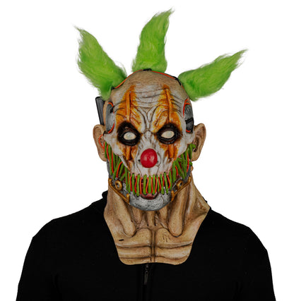 Máscara Stiched Sonrisa Payaso Ghoulish - Disfraz de Látex, Peluche, Hilo LED para Halloween y Día de Muertos
