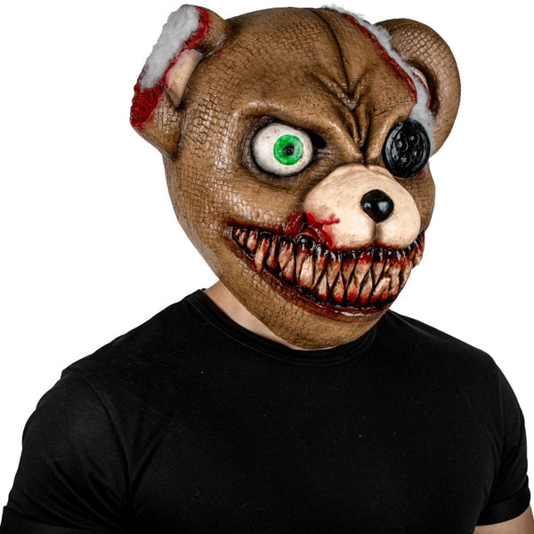 Máscara Tenebroso Malo Oso Pege - Disfraz de Látex, Kanekalon para Halloween y Día de Muertos