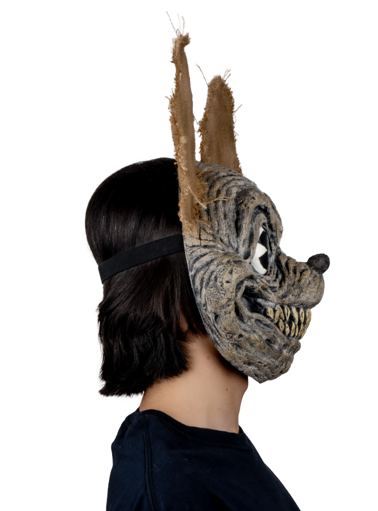 Máscara Tenebroso Ratón Pege - Disfraz de Látex, Yute para Halloween y Día de Muertos