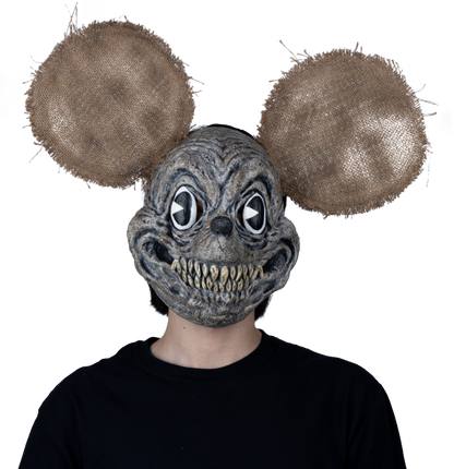 Máscara Tenebroso Ratón Pege - Disfraz de Látex, Yute para Halloween y Día de Muertos