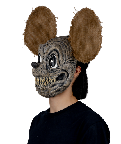 Máscara Tenebroso Ratón Pege - Disfraz de Látex, Yute para Halloween y Día de Muertos