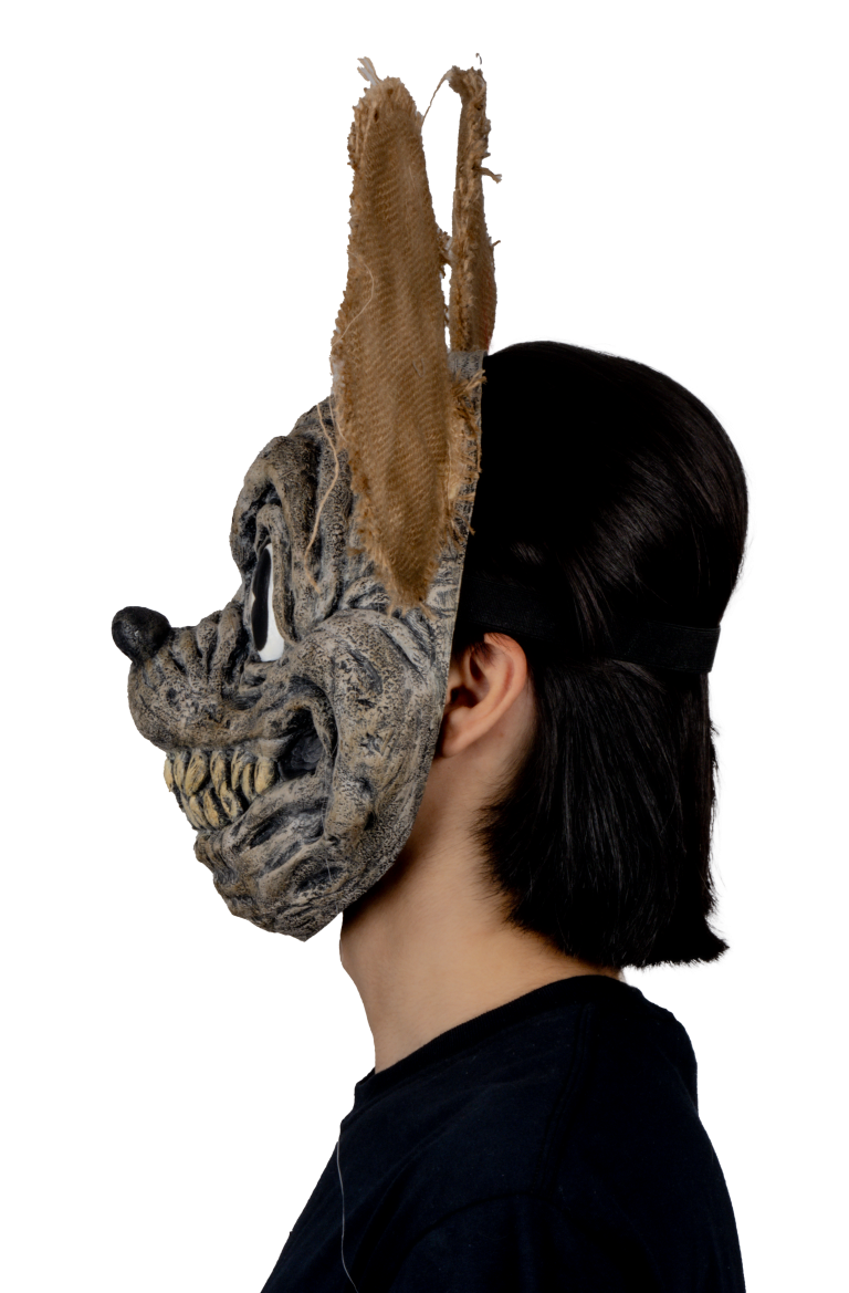 Máscara Tenebroso Ratón Pege - Disfraz de Látex, Yute para Halloween y Día de Muertos