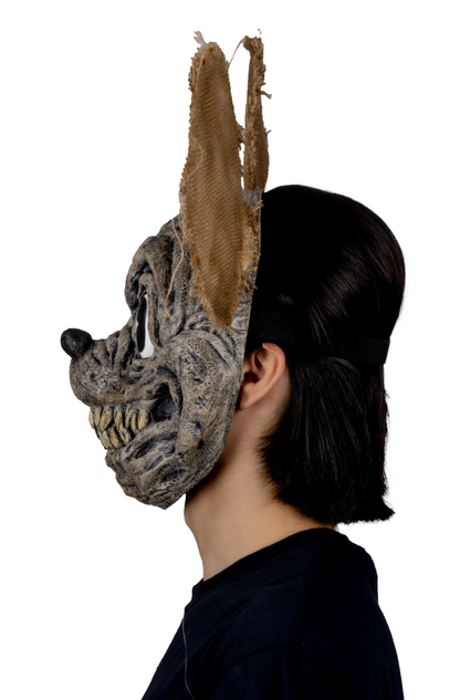 Máscara Tenebroso Ratón Pege - Disfraz de Látex, Yute para Halloween y Día de Muertos