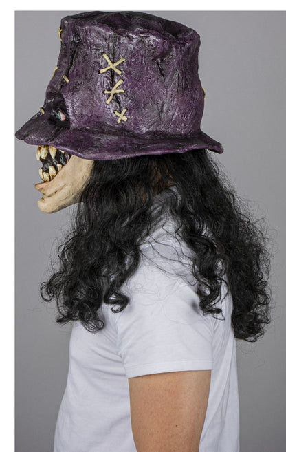 Máscara Tenebroso Vudú Maestro Ghoulish - Disfraz de Látex, Multifilamento rizo para Halloween y Día de Muertos