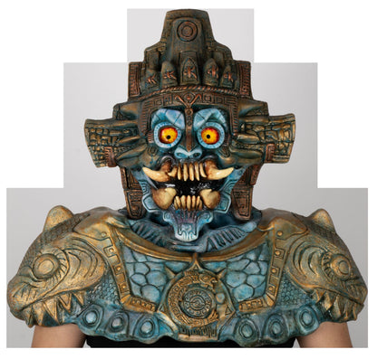 Máscara Tláloc Disfraz Kit Ghoulish - Disfraz de Látex para Halloween y Día de Muertos