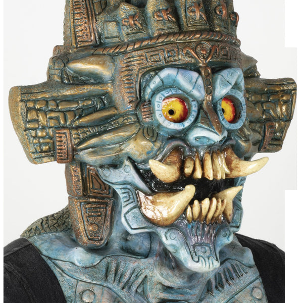 Máscara Tláloc Ghoulish - Disfraz de Látex para Halloween y Día de Muertos