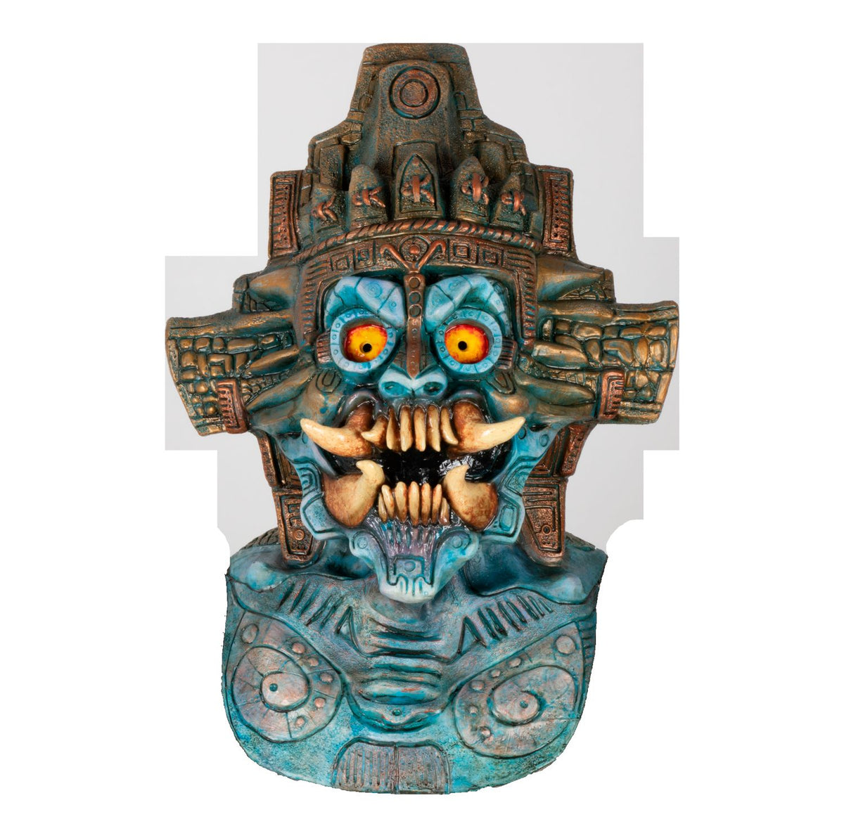 Máscara Tláloc Ghoulish - Disfraz de Látex para Halloween y Día de Muertos