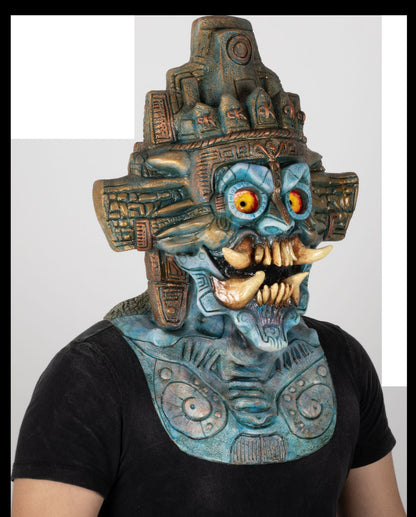 Máscara Tláloc Ghoulish - Disfraz de Látex para Halloween y Día de Muertos
