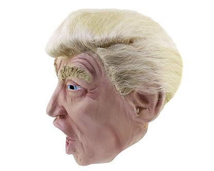 Máscara Trump Con Cabello Ghoulish - Disfraz de Látex para Halloween y Día de Muertos