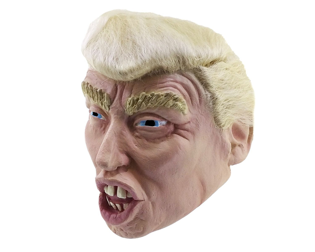 Máscara Trump Con Cabello Ghoulish - Disfraz de Látex para Halloween y Día de Muertos