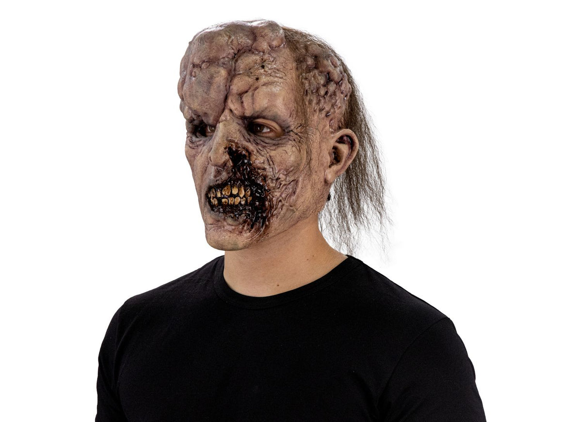 Máscara Tumoral Difunto Ghoulish - Disfraz de Látex, Kanekalon para Halloween y Día de Muertos