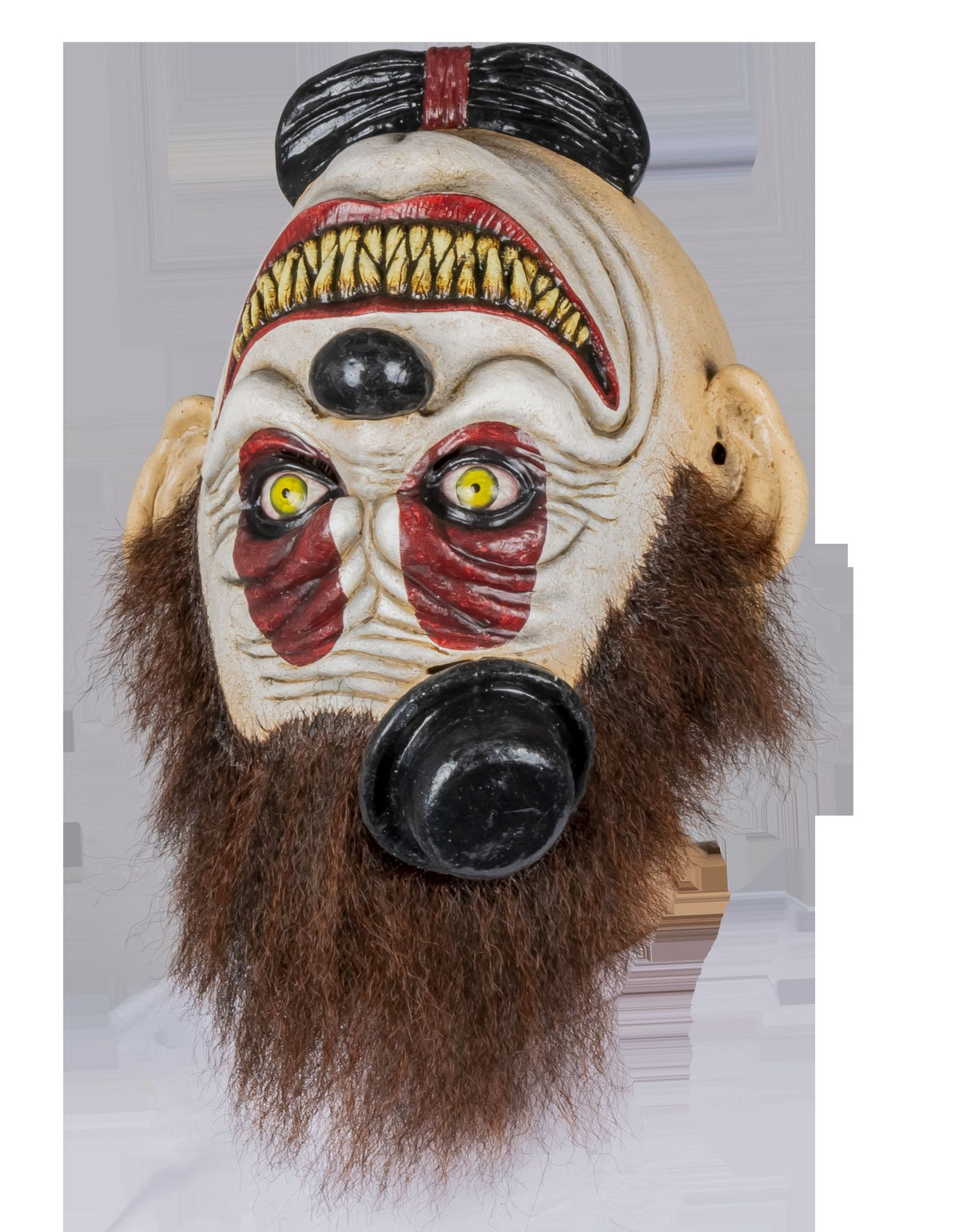 Máscara Upside Grin Payaso Ghoulish - Disfraz de Látex, Kankalon para Halloween y Día de Muertos