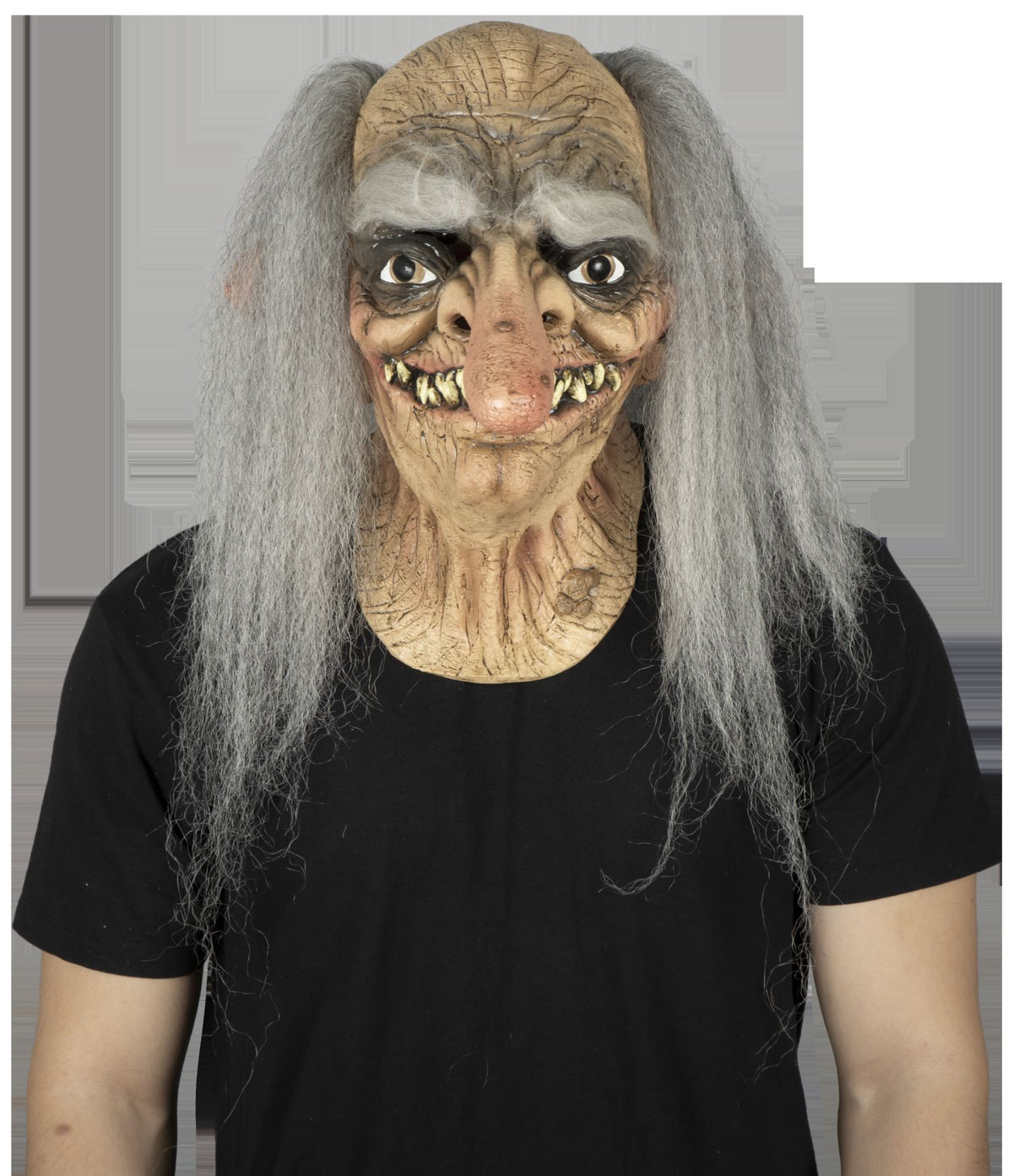 Máscara Viejo Trol Ghoulish - Disfraz de Látex, Kanekalon, Pelox para Halloween y Día de Muertos