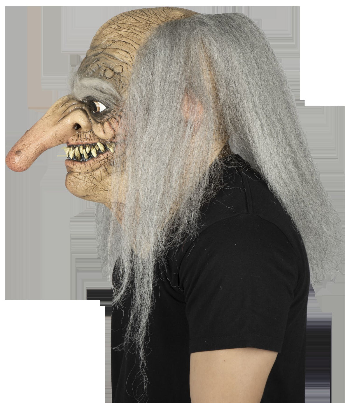 Máscara Viejo Trol Ghoulish - Disfraz de Látex, Kanekalon, Pelox para Halloween y Día de Muertos