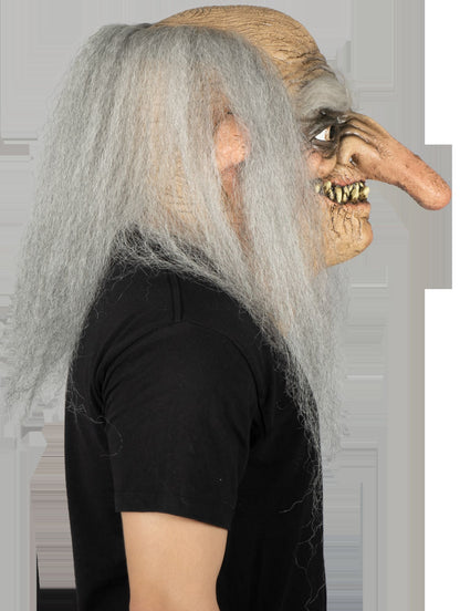 Máscara Viejo Trol Ghoulish - Disfraz de Látex, Kanekalon, Pelox para Halloween y Día de Muertos