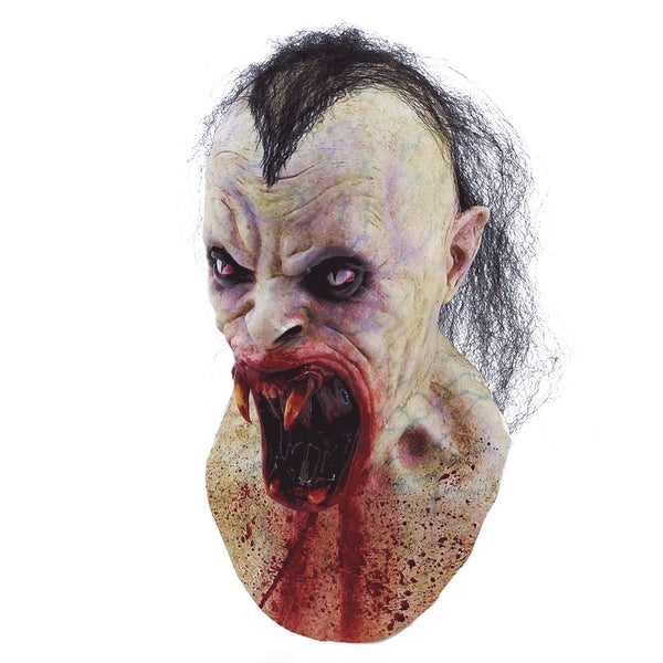 Máscara Viper Ghoulish - Disfraz de Látex, Kanekalon para Halloween y Día de Muertos