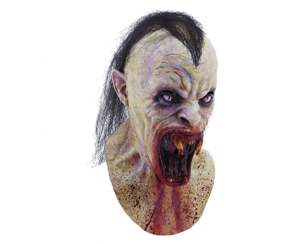 Máscara Viper Ghoulish - Disfraz de Látex, Kanekalon para Halloween y Día de Muertos