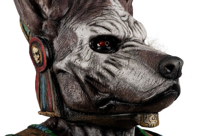 Máscara Xolotl Ghoulish - Disfraz de Látex para Halloween y Día de Muertos