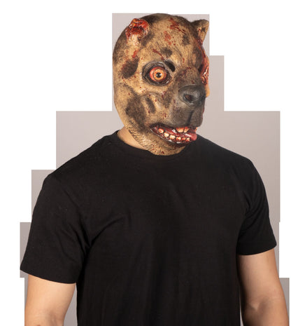 Máscara Zombi Capybara Ghoulish - Disfraz de Látex, Kanekalon para Halloween y Día de Muertos