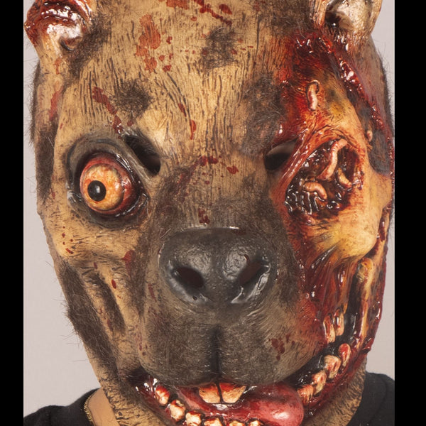 Máscara Zombi Capybara Ghoulish - Disfraz de Látex, Kanekalon para Halloween y Día de Muertos