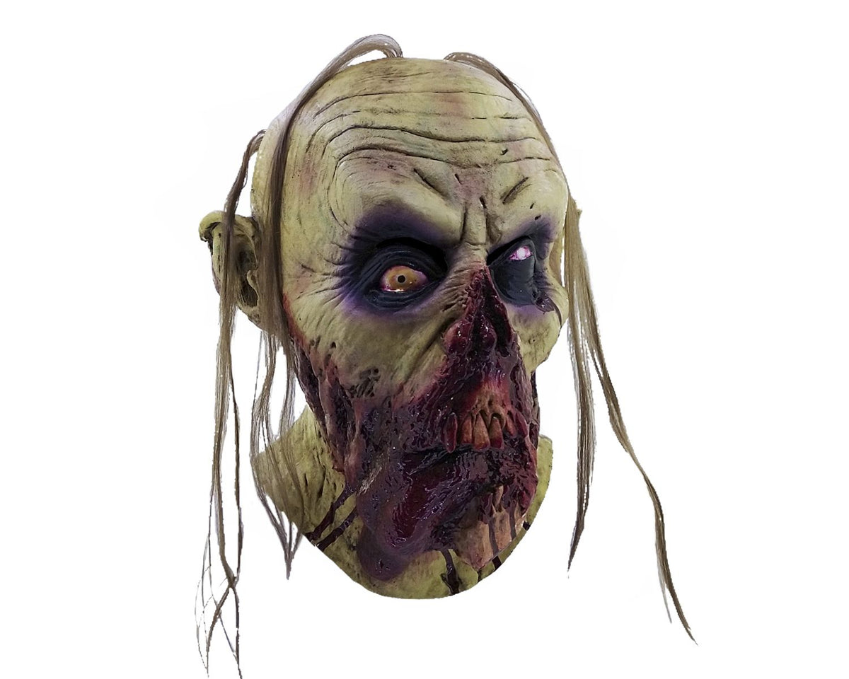 Máscara Zombi Lengua Ghoulish - Disfraz de Látex, Multifilamento lacio para Halloween y Día de Muertos