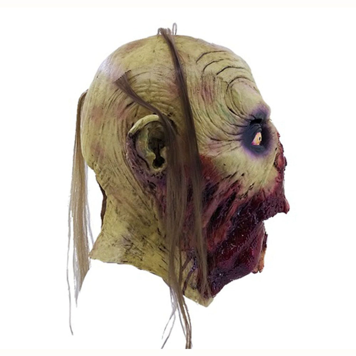 Máscara Zombi Lengua Ghoulish - Disfraz de Látex, Multifilamento lacio para Halloween y Día de Muertos