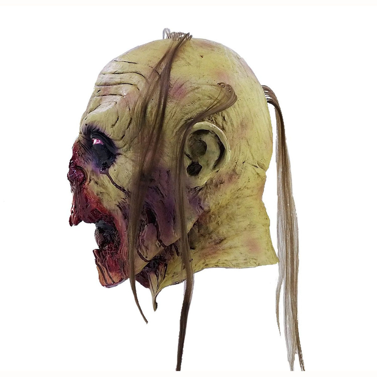 Máscara Zombi Lengua Ghoulish - Disfraz de Látex, Multifilamento lacio para Halloween y Día de Muertos